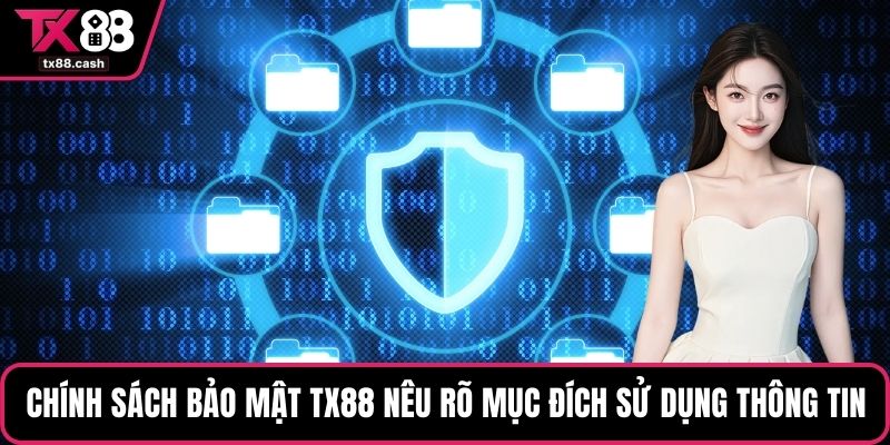Chính sách bảo mật TX88 nêu rõ mục đích sử dụng thông tin